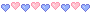 divider with pink and blue hearts